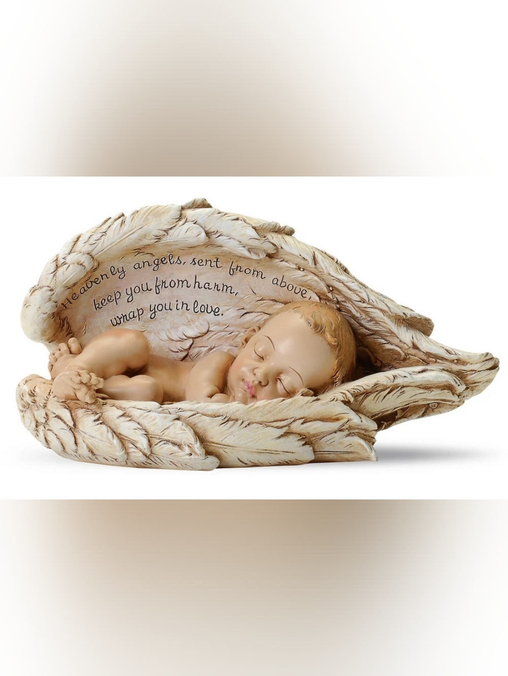 PRICE FIRM Joseph's Studio "Sleeping Baby With Wings" Statue